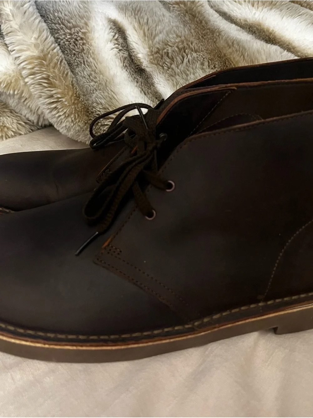 Clarks Men's Dark Brown Leather Bushacre 2—NWOT